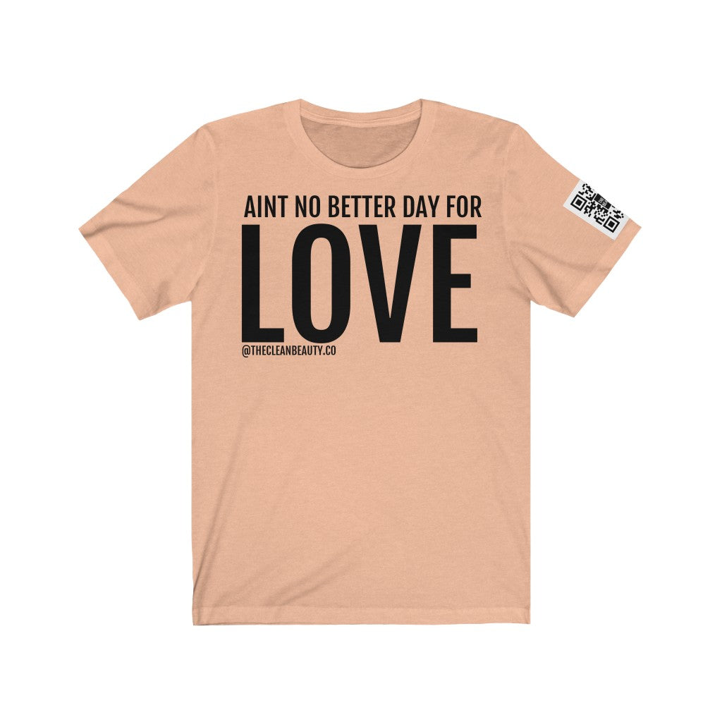 Unisex Jersey Short Sleeve Tee Heather Peach