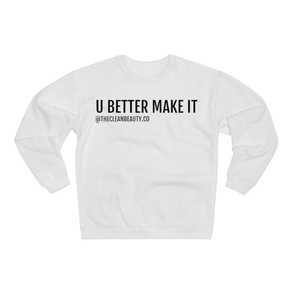 Unisex Crew Neck Sweatshirt White