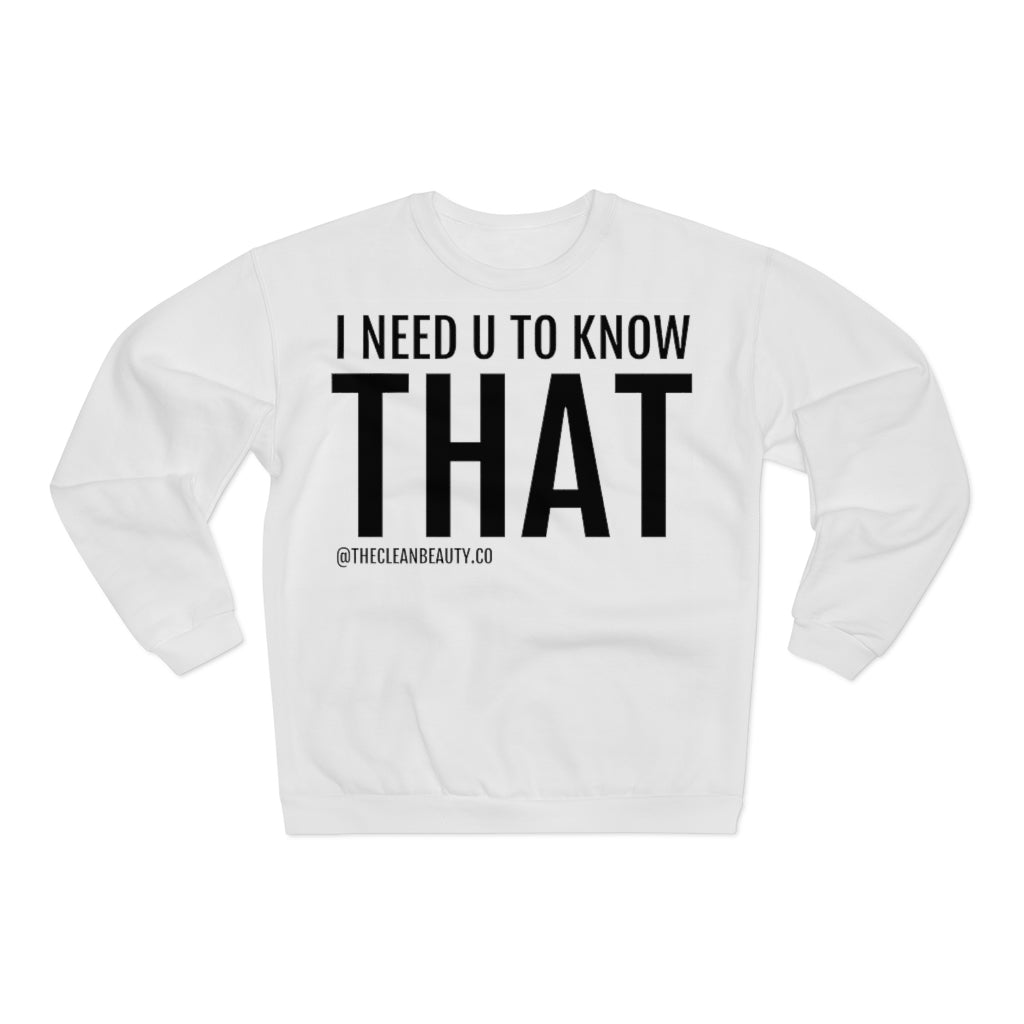 Unisex Crew Neck Sweatshirt White