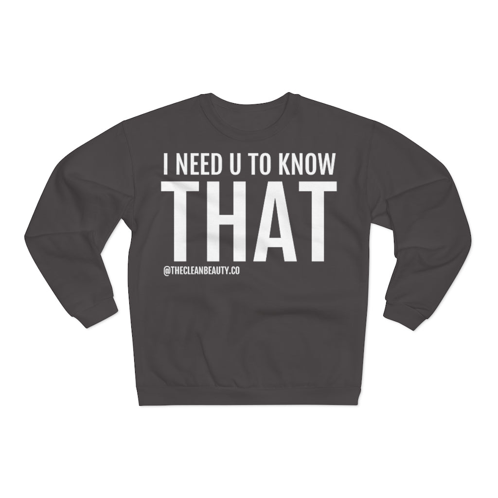 Unisex Crew Neck Sweatshirt Anthracite