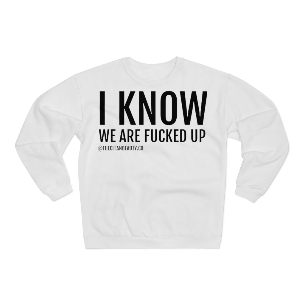 Unisex Crew Neck Sweatshirt White