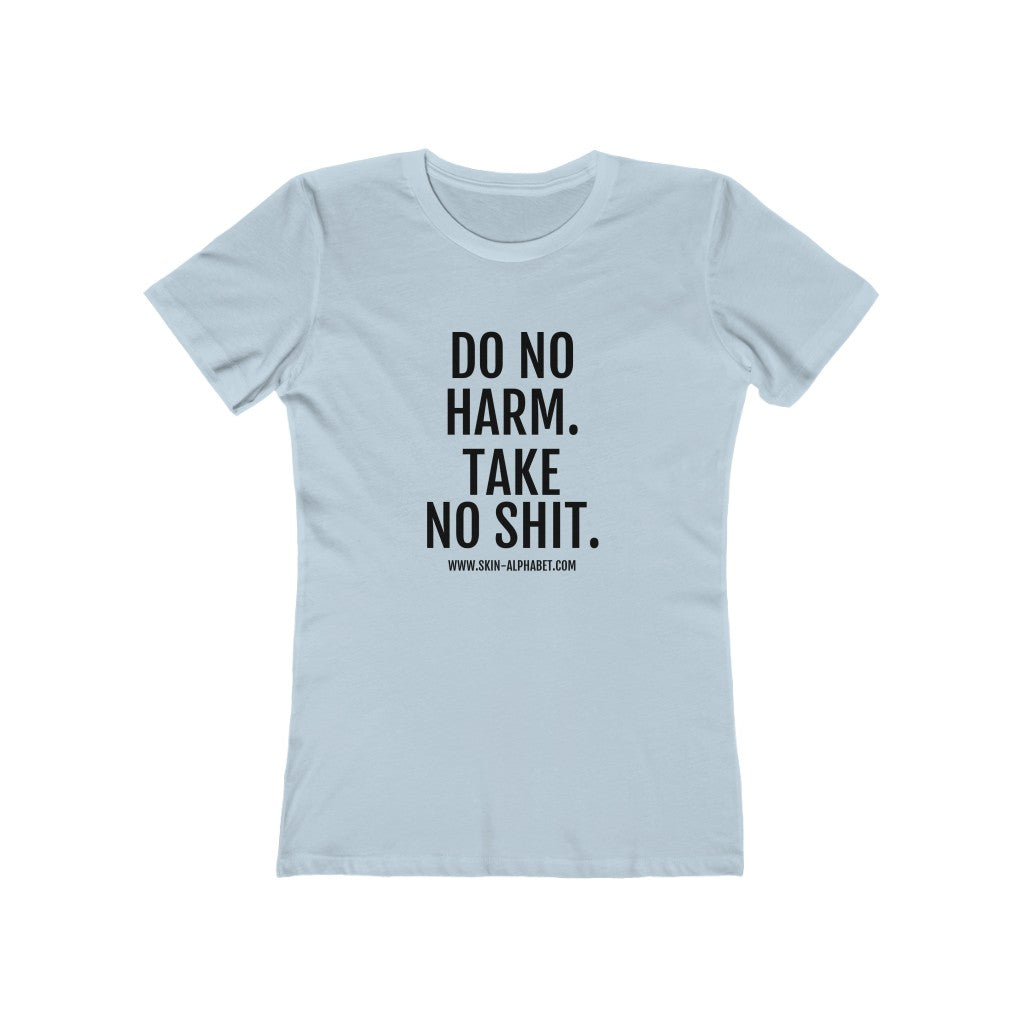 Women's The Boyfriend Tee/US Solid Light Blue