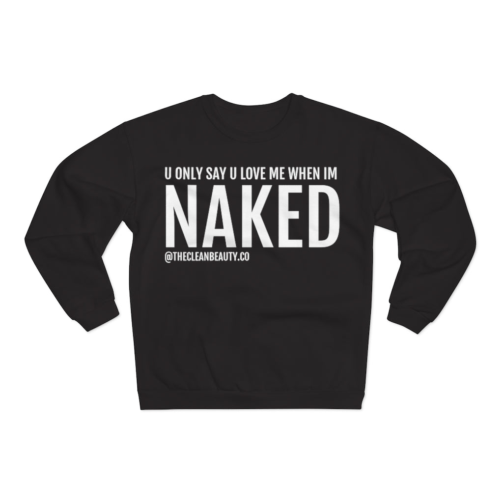 Unisex Crew Neck Sweatshirt Black
