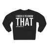 Unisex Crew Neck Sweatshirt Black