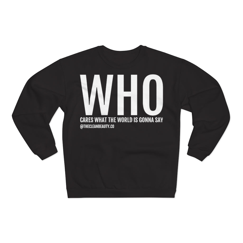 Unisex Crew Neck Sweatshirt Black