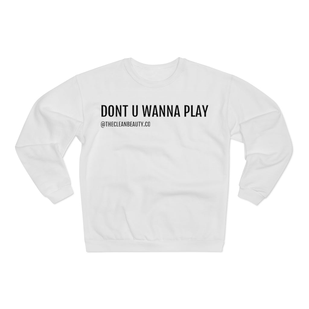 Unisex Crew Neck Sweatshirt White