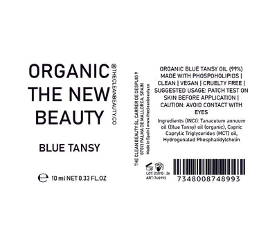 blue tansy essential oil | organic | made with plant lipids
