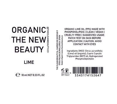 lime essential oil | organic | made with plant lipids