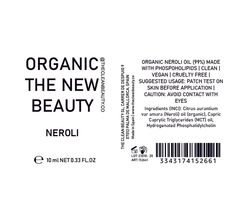 neroli essential oil | organic | made with plant lipids