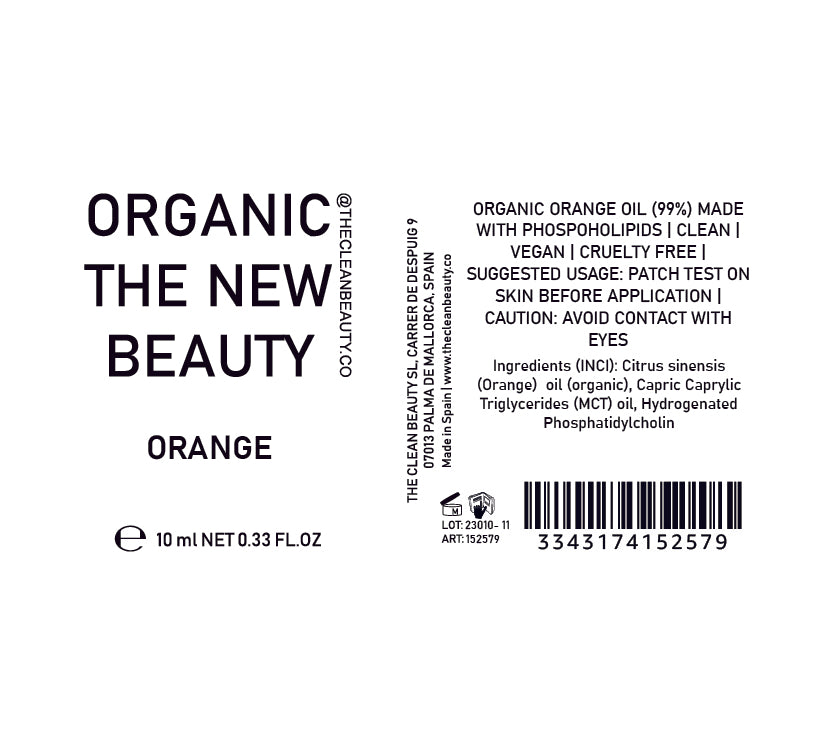 orange essential oil | organic | made with plant lipids