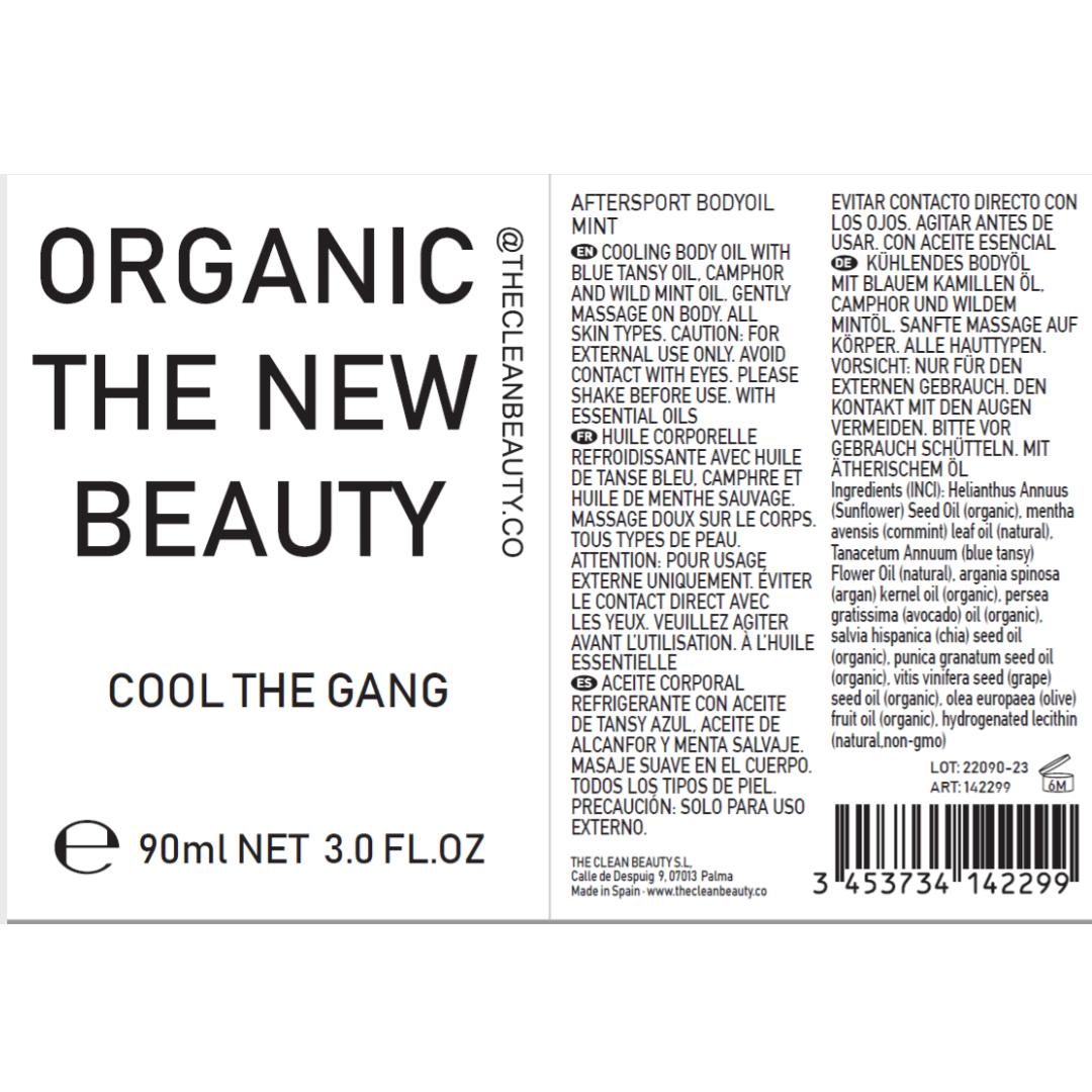 cool the gang | aftersport body oil | bio-organic