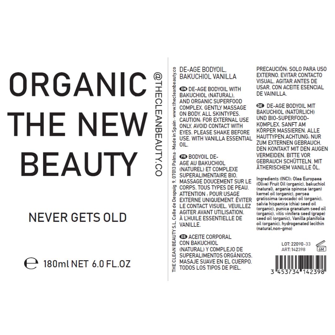 never gets old | antiage body oil | bio-organic