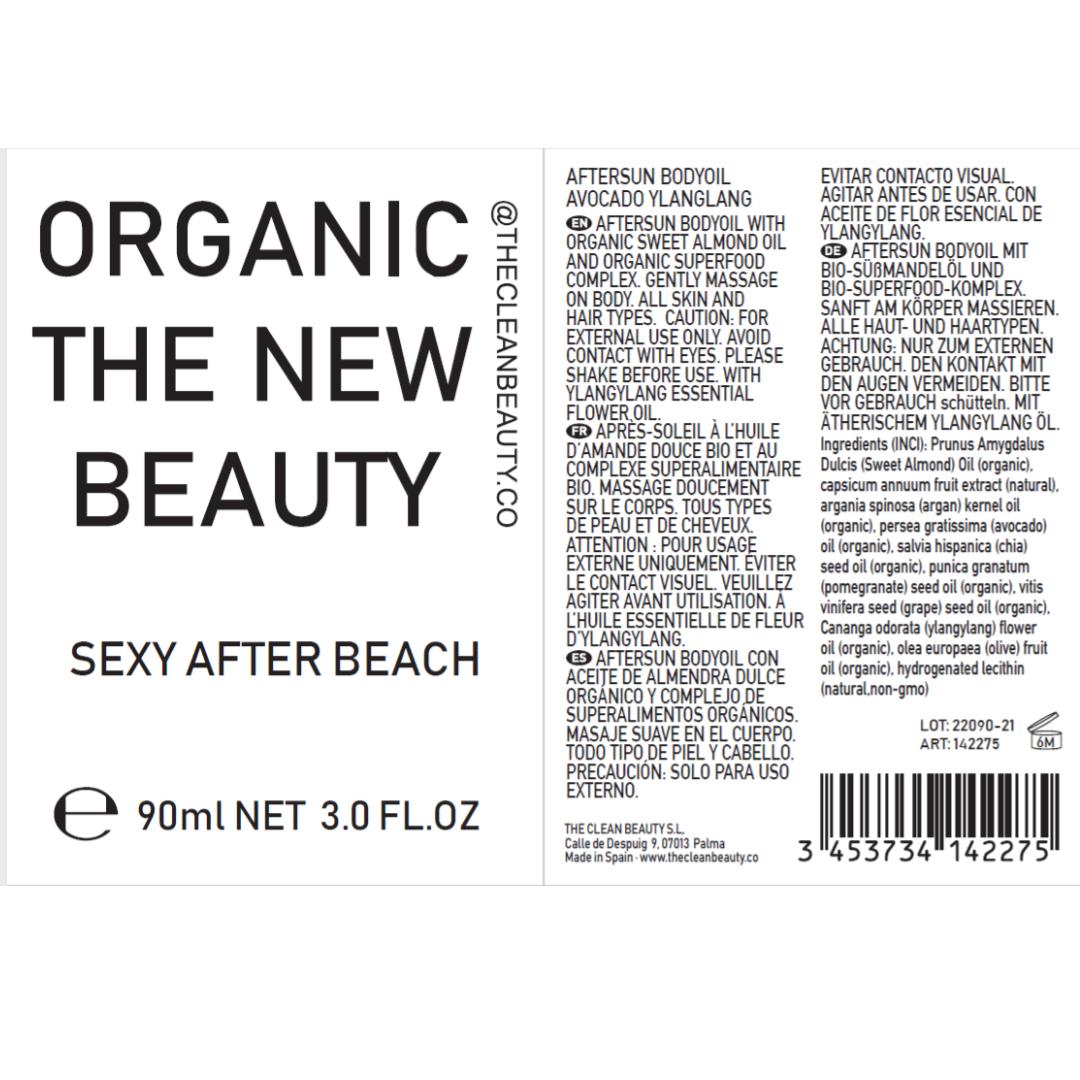 sexy after beach | aftersun body oil | bio-organic