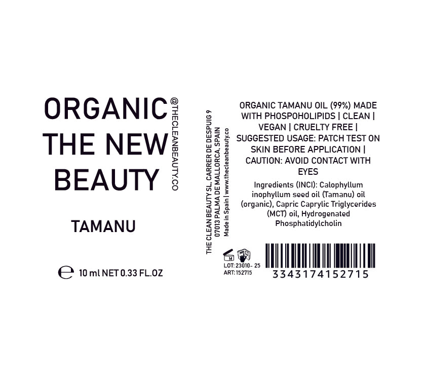 tamanu essential oil | organic | made with plant lipids