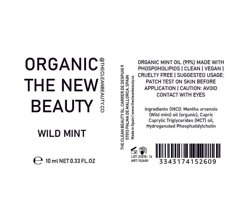 wild mint essential oil | organic | made with plant lipids