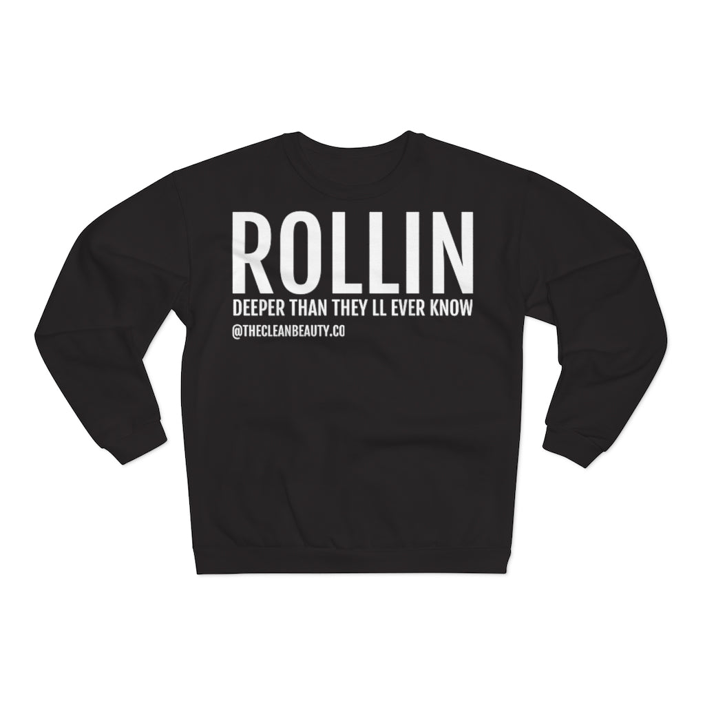 Unisex Crew Neck Sweatshirt Black