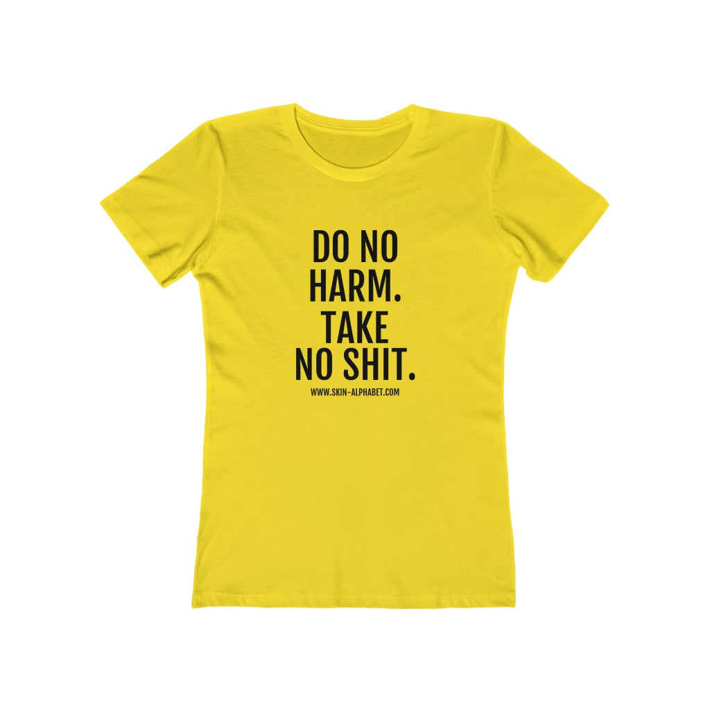 Women's The Boyfriend Tee/US Solid Vibrant Yellow