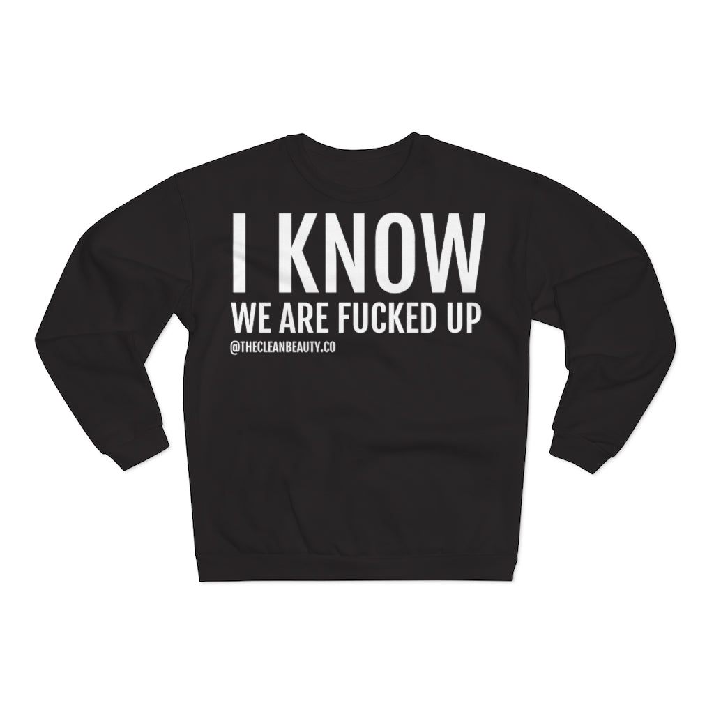 Unisex Crew Neck Sweatshirt Black
