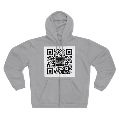 Unisex Hooded Zip Sweatshirt/EUROPE Heather Grey