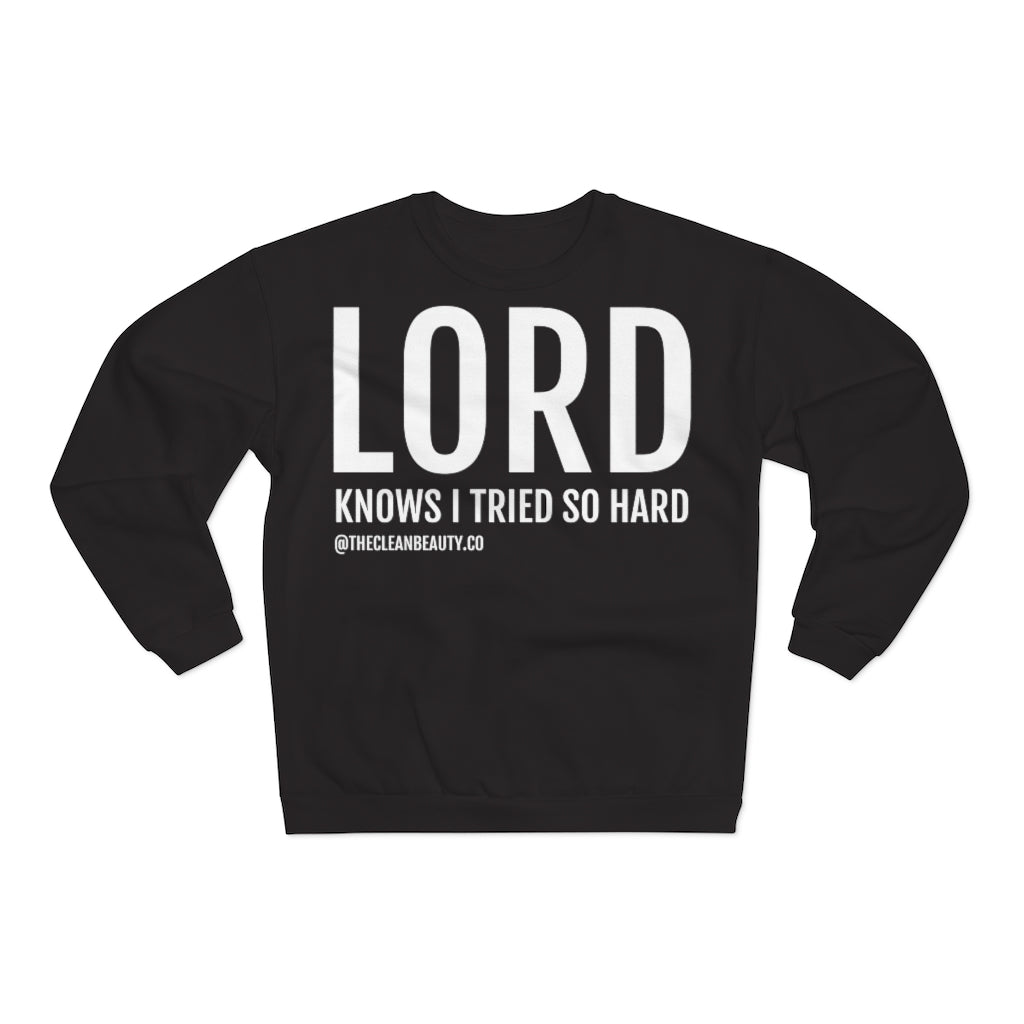 Unisex Crew Neck Sweatshirt Black