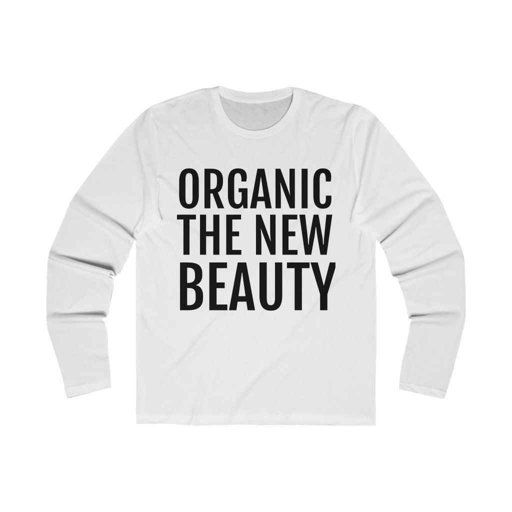 Men's Long Sleeve Crew Tee/US Solid White