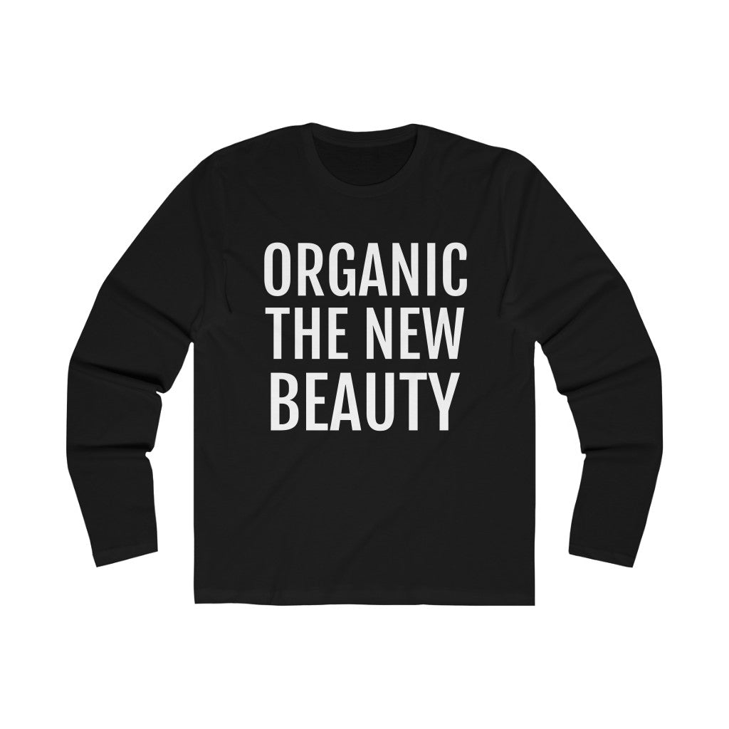 Men's Long Sleeve Crew Tee/US Solid Black