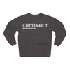Unisex Crew Neck Sweatshirt Anthracite